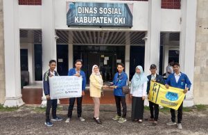 Pergerakan Mahasiswa Islam Indonesia (PMII) Komisariat UNISKI OKI Menyerahkan Donasi ke Dinas Sosial Kab. OKI untuk Korban Gempa Cianjur Jawa Barat