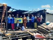 PMII Komisariat UNISKI OKI Bantu Warga Tertimpa Musibah Kebakaran