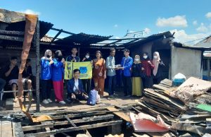 PMII Komisariat UNISKI OKI Bantu Warga Tertimpa Musibah Kebakaran