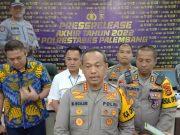 Kapolrestabes Palembang: Tindak Kejahatan Curat Ada Penurunan di Tahun Ini