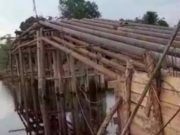 Jembatan Kayu Dibangun Permanen, Warga Tirta Mulya Sambut Gembira