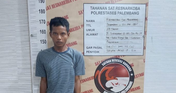 Dengan Cara Menyamar, Polrestabes Palembang Tangkap Pengedar Sabu