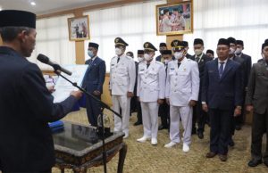 Wabup OKI Lantik Dua JPT dan Belasan Pejabat Administrator Hasil Uji Kompetensi