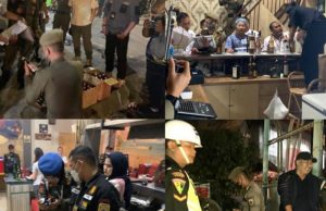 Satpol PP Sumsel Sita Ratusan Botol Miras