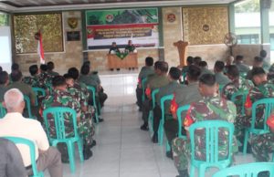 Prajurit Kodim 0402/OKI Terima Sosialisasi Ops Gaktib dan Yustisi Polisi Militer