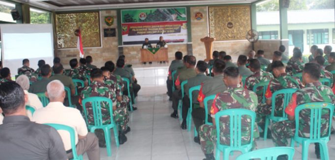 Prajurit Kodim 0402/OKI Terima Sosialisasi Ops Gaktib dan Yustisi Polisi Militer