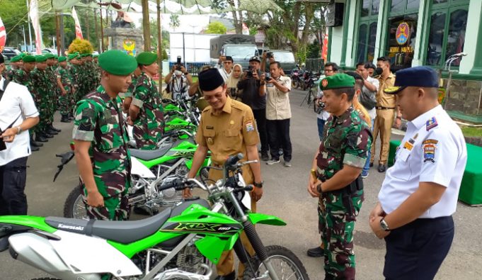 Kejutan di Awal Tahun 2023, Kodim 0418/Palembang Terima Bantuan Sepeda Motor Trail