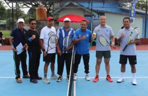 Tim Tenis Kodim 0402/OKI Sparring Partner Bersama Polygon Permai Palembang