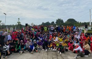 Gandeng Masyarakat Tanjung Enim, Eskayvie Indonesia Adakan Giat Senam Sehat Bersama