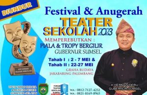 Festival Teater Sekolah, Piala Bergilir Gubernur Sumsel Diundur Mei 2023