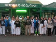 Kasdim 0402/OKI Lepas 52 Orang Kontingen Karate Menuju Kejuaraan Master-GI Cup I