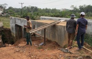 Jembatan Blok D Margo Bhakti Amblas, Pemkab OKI Segera Fungsikan Jembatan Permanen