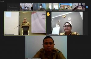 Pemkab Muara Enim ikuti Webinar Rapat Koordinasi Pengelolaan Pengaduan di Lingkungan Kemendagri di Jakarta