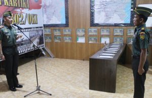 Dandim 0402/OKI Pimpin Acara Sertijab Pama