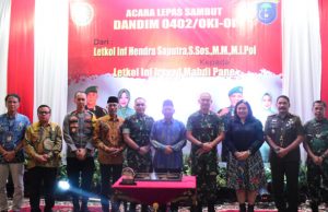 Bupati Iskandar Lepas Sambut Dandim 0402/OKI