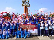 Semarakkan HUT RI ke-78, Pemkab OKI Bagikan Ribuan Bendera Merah Putih