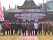 Bersiap Hadapi Pemilu, Polres OKI Gelar Simulasi Sispamkota