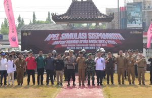 Bersiap Hadapi Pemilu, Polres OKI Gelar Simulasi Sispamkota