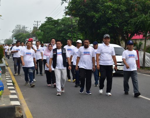 KORPRI Kabupaten OKI Rayakan HUT ke 52 dengan Jalan Sehat dan Aksi Sosial