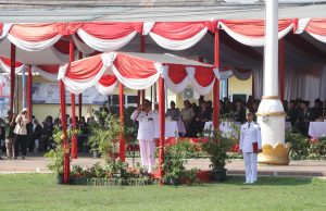 Pemkab Muara Enim gelar Upacara Sambut Hari Jadi Kabupaten Muara Enim Ke-77