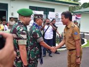 Hari Pertama Kerja, Pj. Bupati OKI Terima Kunker Pangdam II Sriwijaya