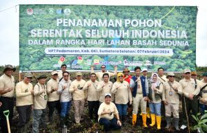 Areal Gambut di OKI Ditanami Pohon pada Peringatan Hari Lahan Basah Sedunia