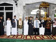 Pelaksanaan Sholat Idul Adha 1445 H di Masjid Agung Sholihin Kayuagung Ogan Komering Ilir Sumatera Selatan