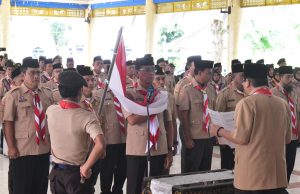 Pengurus Baru Gerakan Pramuka Kabupaten OKI Resmi Dilantik