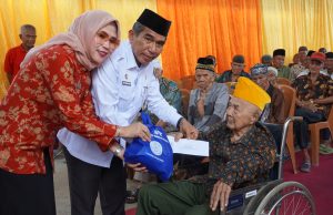 Jelang HUT RI, Pemkab OKI Gelar Aksi Peduli Veteran, Yatim dan Lansia