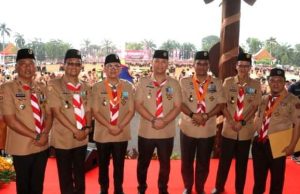 Hadiri upacara Hari Pramuka ke-63 tingkat Sumatera Selatan, ini pesan Pj. Bupati MUARA Enim