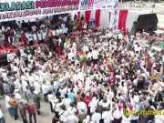 Ribuan Masa Padati Deklarasi Pasangan JADI di Lapangan Segitiga Mas Kayuagung OKI