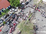 Ratusan Masa dan Partai Pengusung Kawal Paslon JADI Daftar Ke KPU OKI