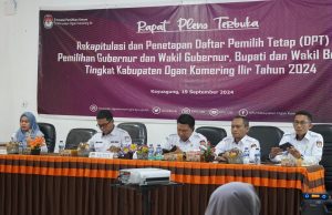 KPU OKI Tetapkan 577.241 DPT Pilkada 2024