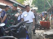 Jelang HUT TNI, Kodim OKI Gelar Baksos Bersih-Bersih Pasar Rakyat