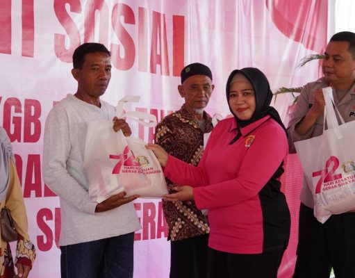 HKGB ke-72 Bhayangkari OKI Gelar Baksos Hingga Sembako Murah