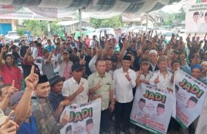H.M Djafar Shodiq – Abdi Yanto Kukuhkan 350 Anggota Tim Pemenangan Jadi Kecamatan Mesuji