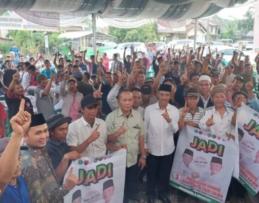 H.M Djafar Shodiq – Abdi Yanto Kukuhkan 350 Anggota Tim Pemenangan Jadi Kecamatan Mesuji