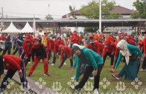 Sambut Hari Jadi Kabupaten Muara Enim ke 78 dan HKN ke 60, Dinkes Gelar SENAM Sehat