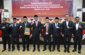 DPRD OKI Gelar Paripurna Usulan Pengesahan Pelantikan Bupati Wakil Bupati OKI Terpilih