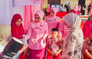Peduli Kesehatan Mata Pada Anak, Kolaborasi Rumkit Bhayangkara M Hasan Bersama Yayasan Kemala Bhayangkari Sumsel Gelar Bhaktikes.