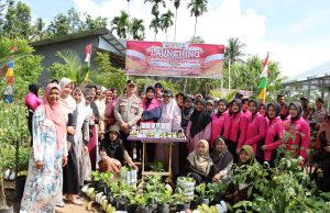 Bersama Bhayangkari, Kapolres Pidie Jaya Launching Program Pangan Lestari untuk Gizi Sehat