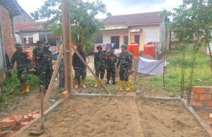 Komandan Kodim 0418/Palembang Tinjau Pelaksanaan TMMD Ke-123 di Desa Talang Kepuh