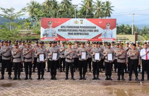 Tegas dan Berintegritas! Kapolres Pidie Jaya Pimpin Apel Penghargaan dan Deklarasi Bebas Narkoba 2025