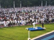 Gubernur Dedi Mulyadi Salat Idulfitri Bersama Ribuan Warga di Bandung
