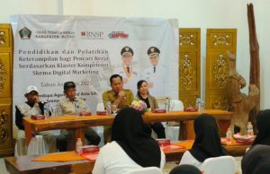 Guna Maksimal Dana Bagi Hasil Cukai, Disnaker Kabupaten Blitar Gelar Pelatihan dan Kopetensi Bagi Pencari Kerja