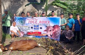 Penyembelihan Hewan Qurban PCM Kota Kayuagung Berjalan Lancar Dan Khidmat Di Rumah Dakwah Muhammadiyah OKI