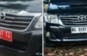 Camat Pemulutan Selatan Diduga Ubah Plat Mobil Dinas Jadi Pribadi, Bentak Wartawan Saat Dikonfirmasi