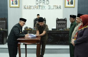 Paripurna DPRD Kabupaten Blitar Penyampaian Laporan Banggar dan Persetujuan Ranperda Pertanggungjawaban APBD 2024