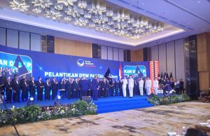 Restorasi Menyala di Bumi Sriwijaya, Surya Paloh Lantik Herman Deru Pimpin NasDem Sumsel 2025–2029