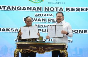 Kejaksaan RI dan Dewan Pers Teken MoU, Perkuat Sinergi Penegakan Hukum dan Kemerdekaan Pers